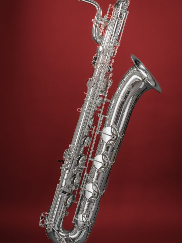 SELMER Baritonsaxophon Super Action 80 II versilbert