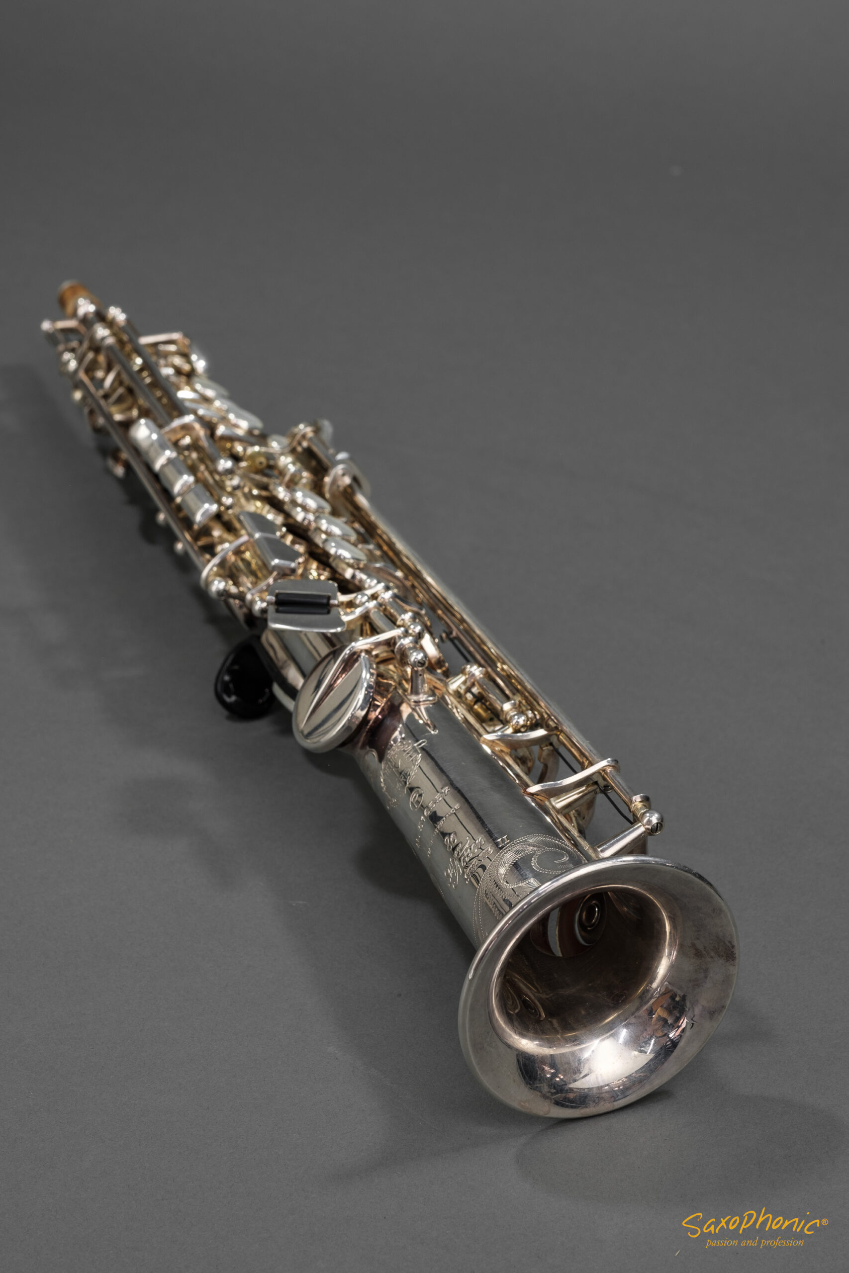 Sopranino Saxophone SELMER Paris Super Action 80 II versilbert silver-plated engraving Gravur 1st hand 1. Hand #516557