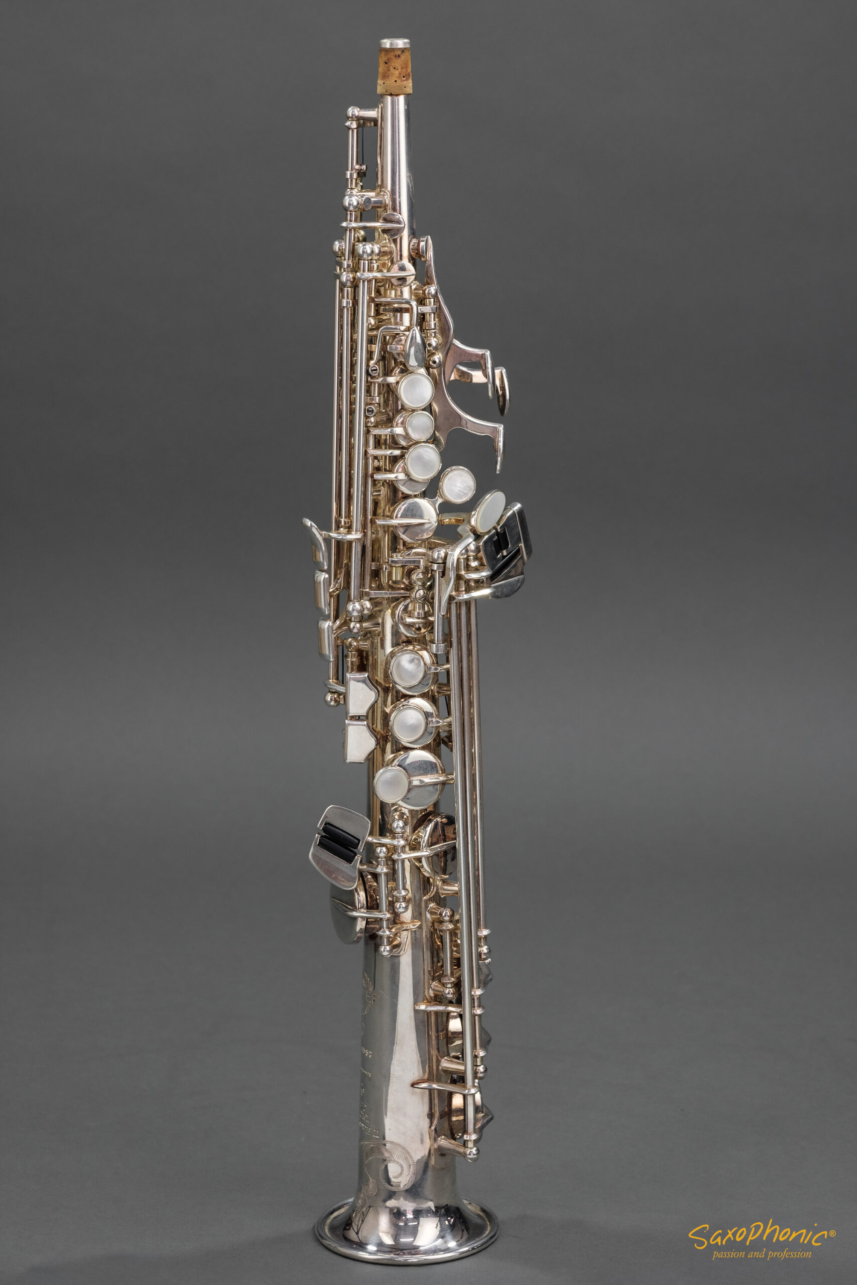 Sopranino Saxophone SELMER Paris Super Action 80 II versilbert silver-plated engraving Gravur 1st hand 1. Hand #516557