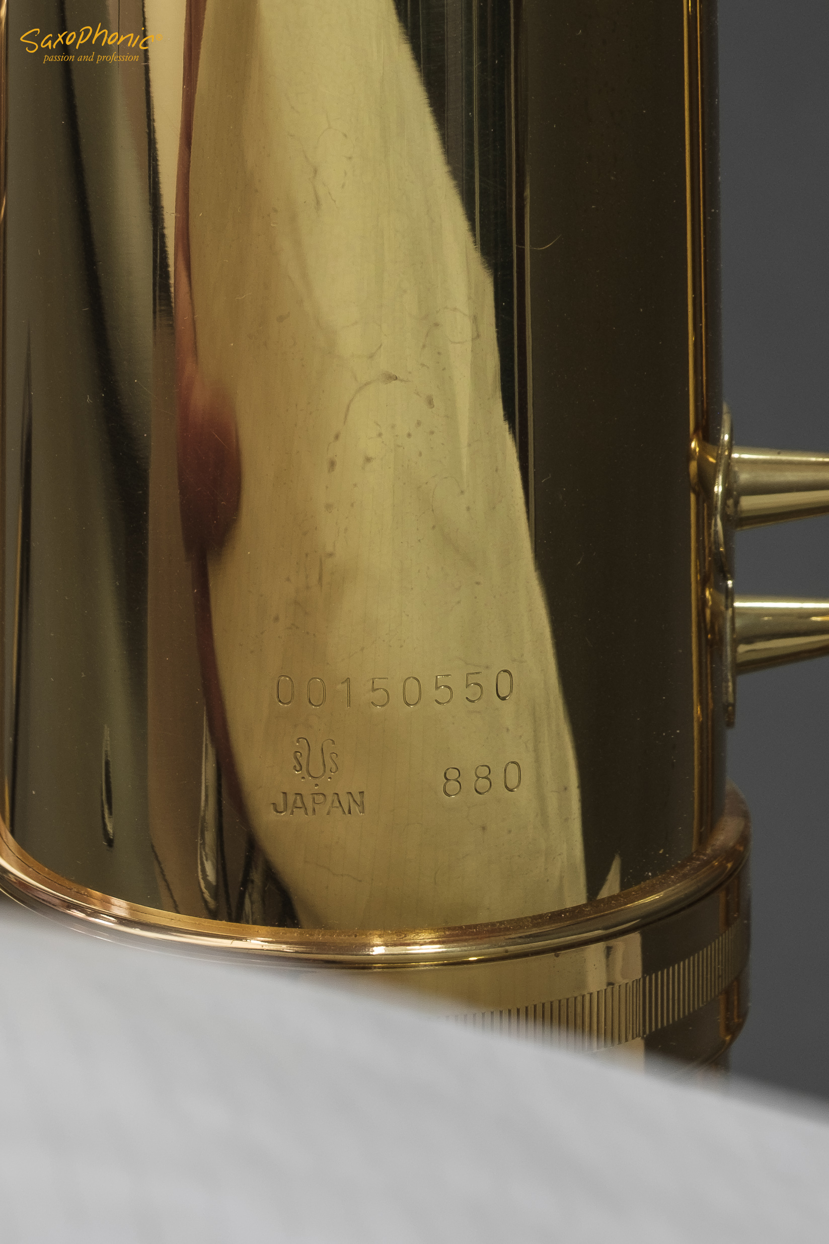 **Gerade verkauft** Gebrauchtes Baritonsaxophon YANAGISAWA B-880, #00150550, aus erster Hand