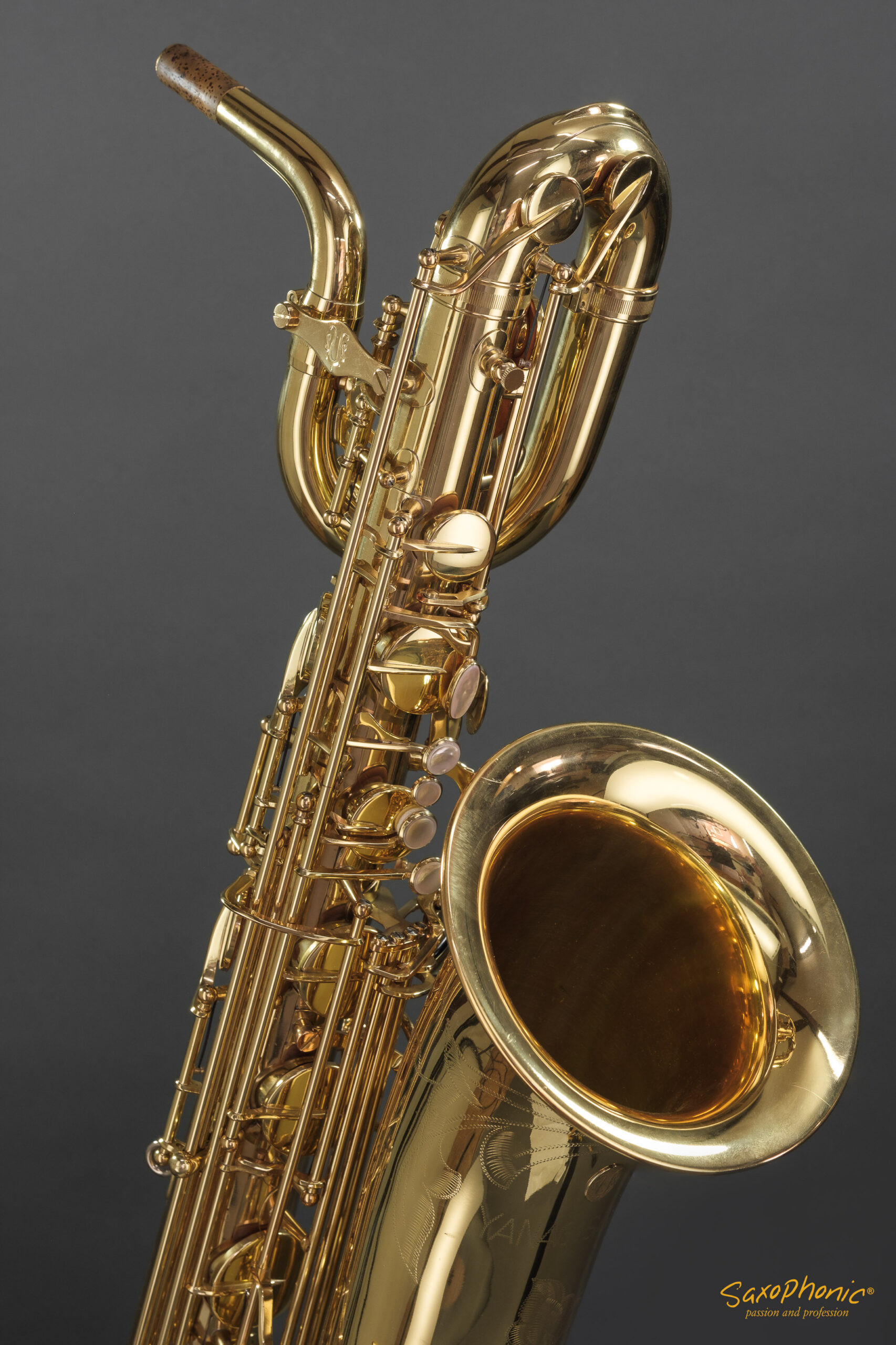 **Gerade verkauft** Gebrauchtes Baritonsaxophon YANAGISAWA B-880, #00150550, aus erster Hand
